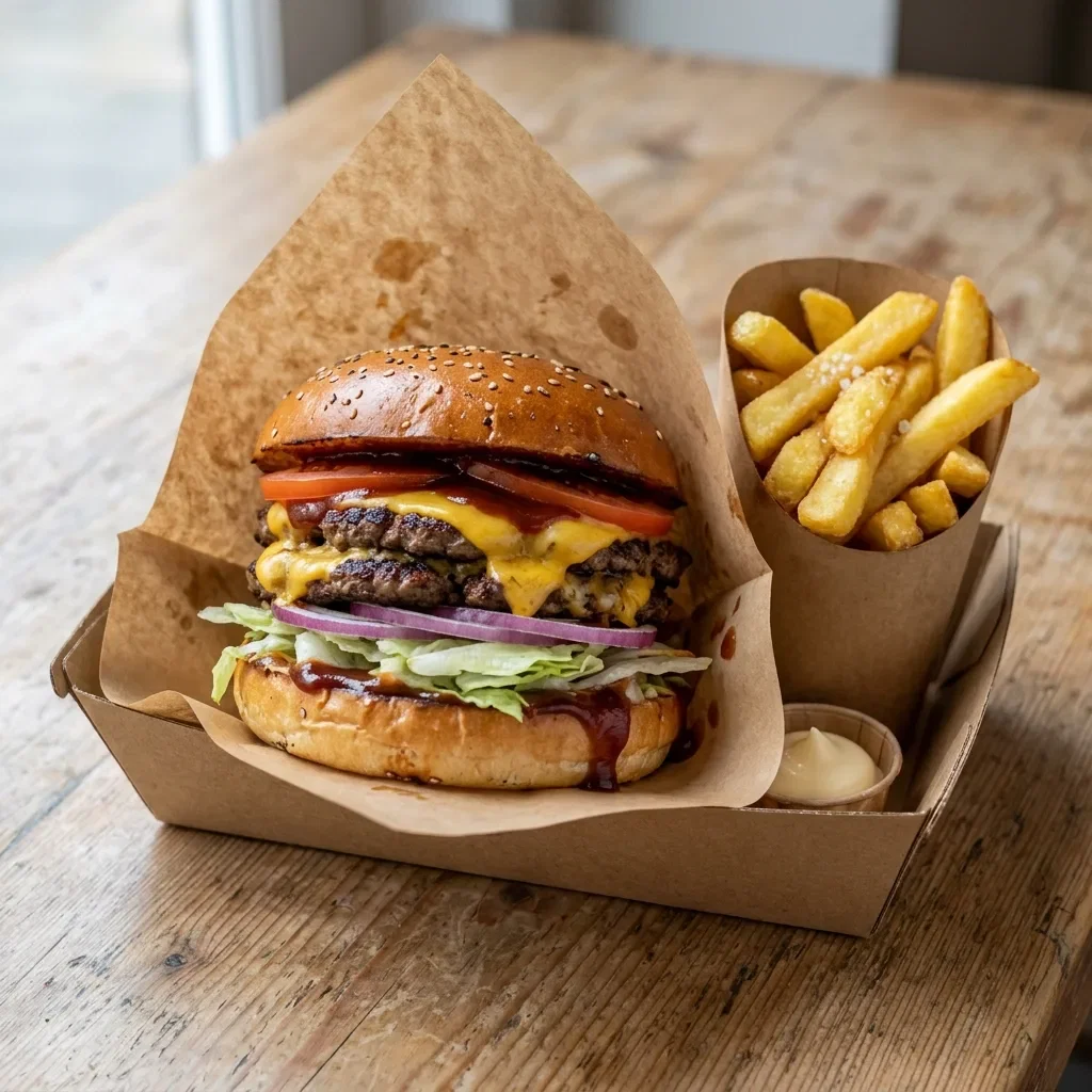 Braggs burger double