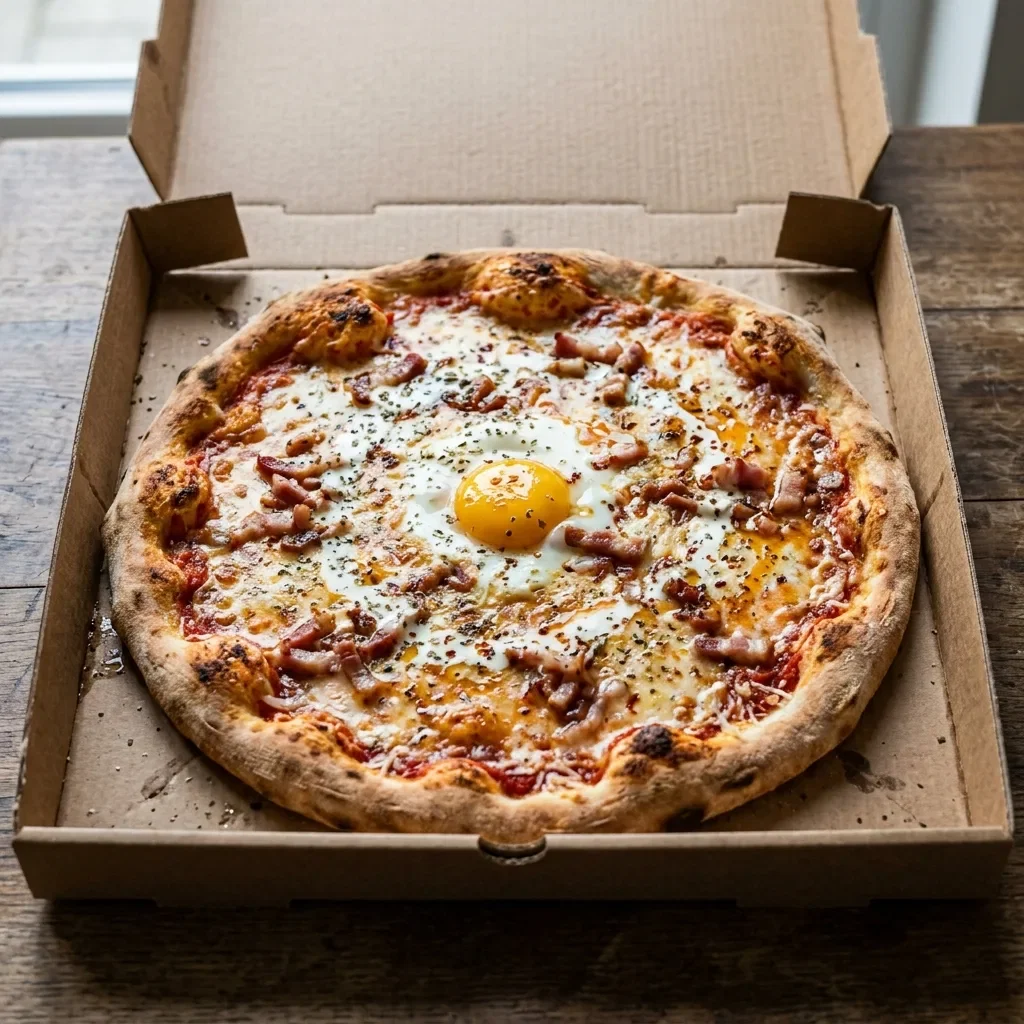 Pizza carbonara large