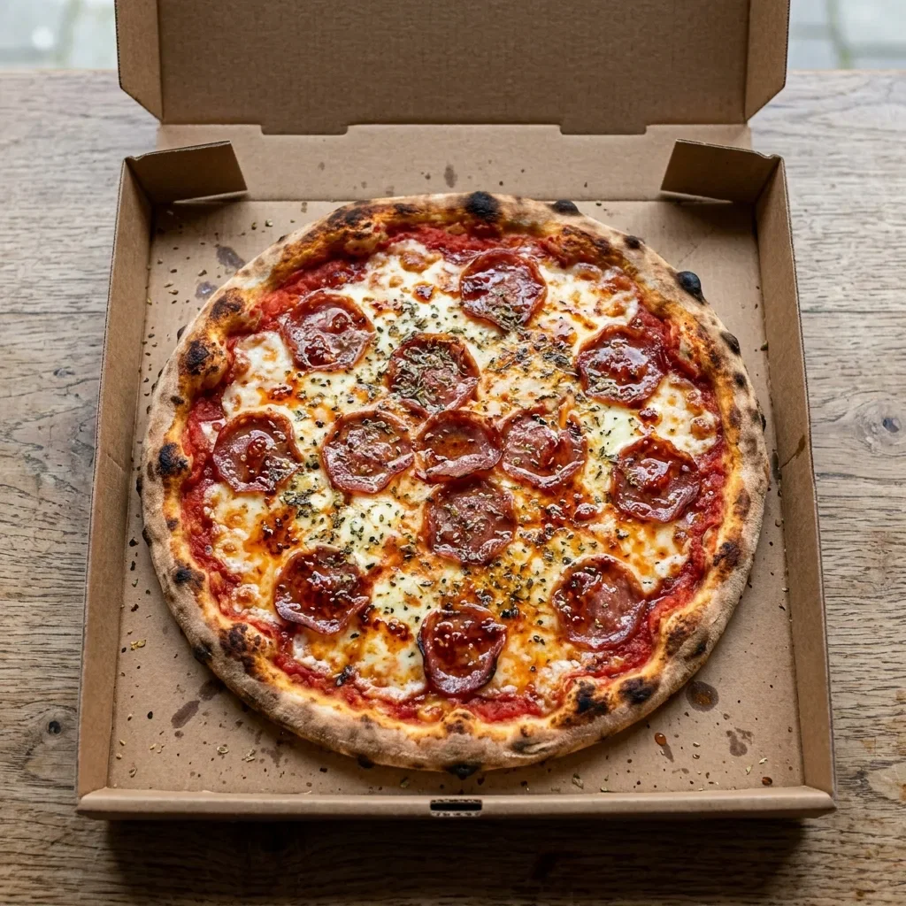 Pizza salami medium