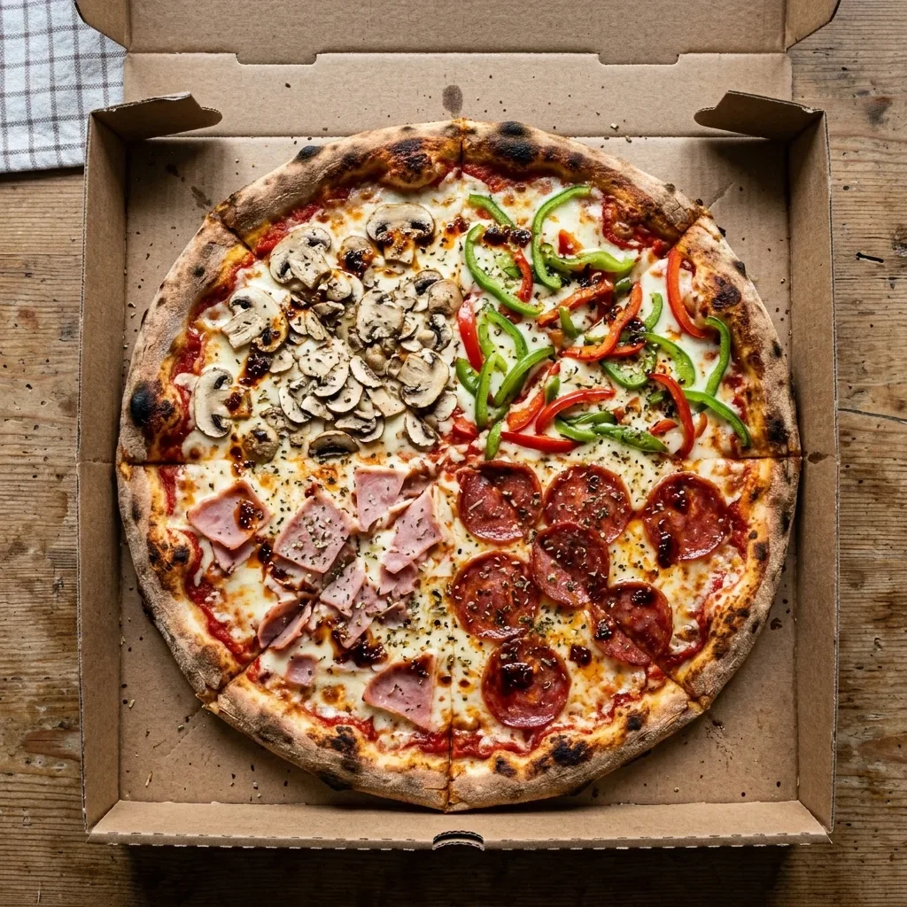 Pizza 4 seasons large