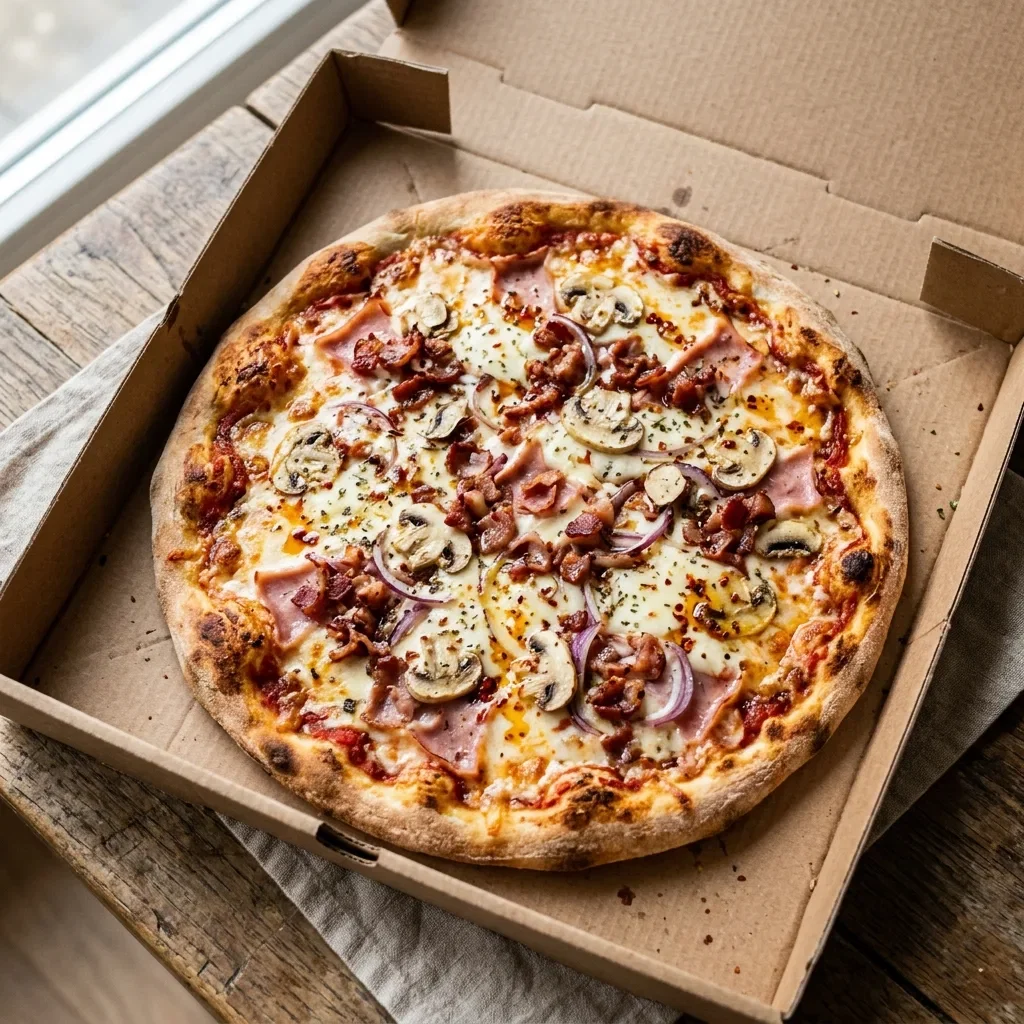 Pizza bacon medium