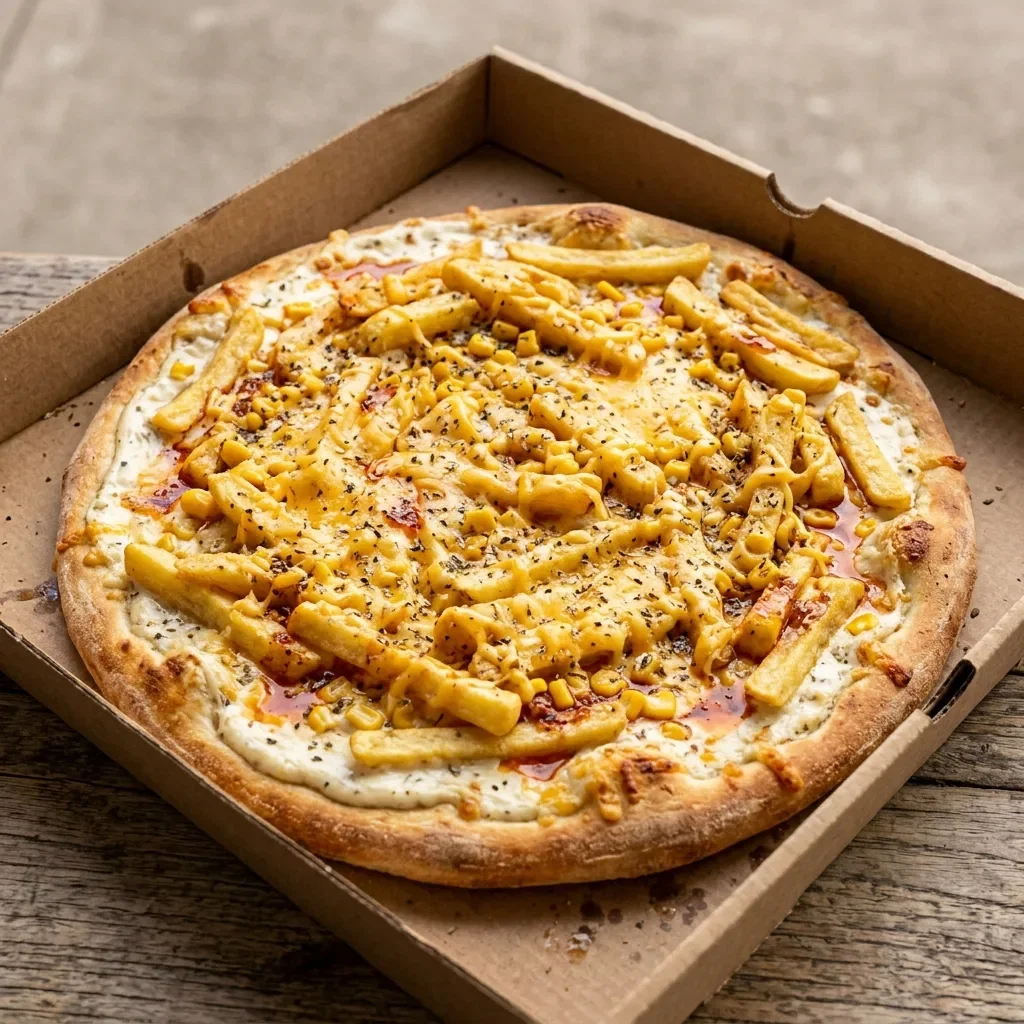 Friet pizza large