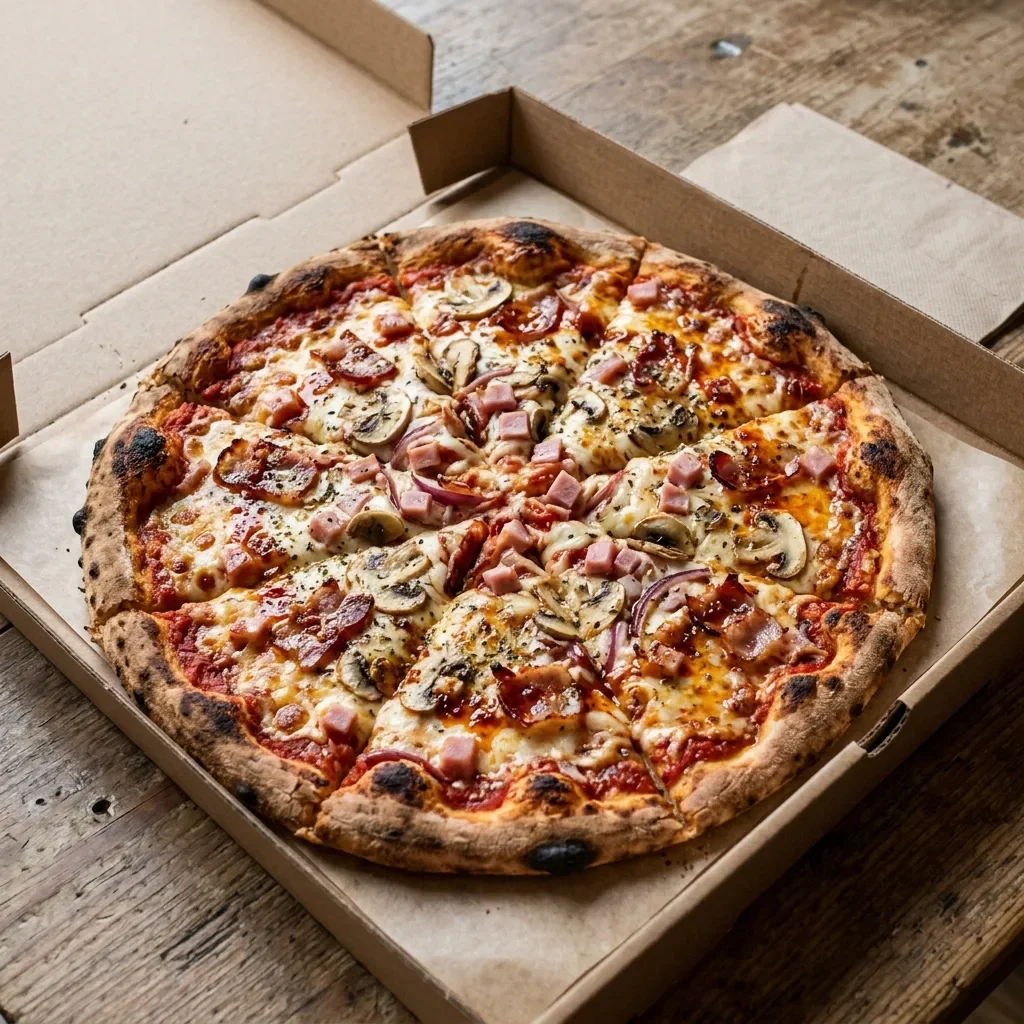 Pizza bacon large