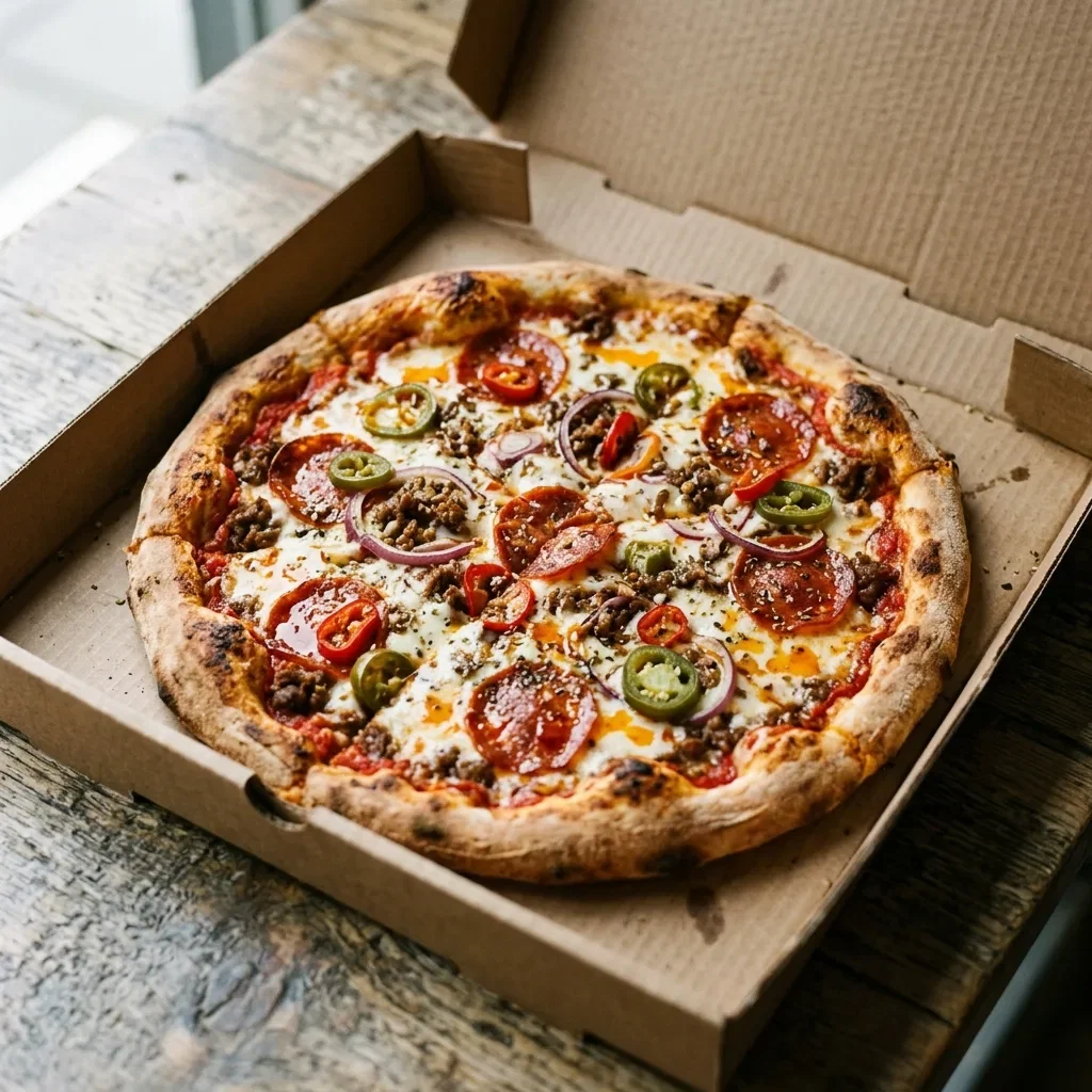Pizza hot de luxe medium