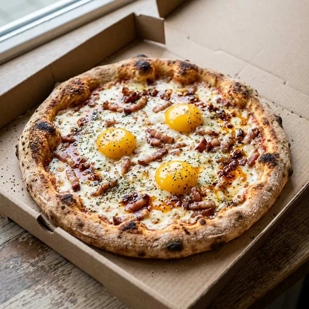 Pizza carbonara medium