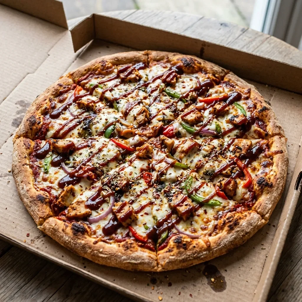Pizza chicken bbq large