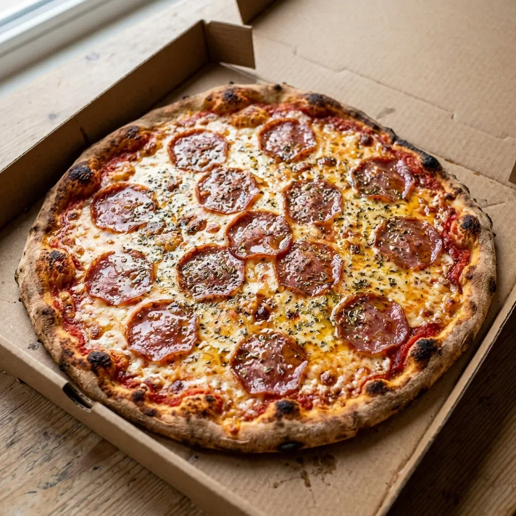 Pizza salami large