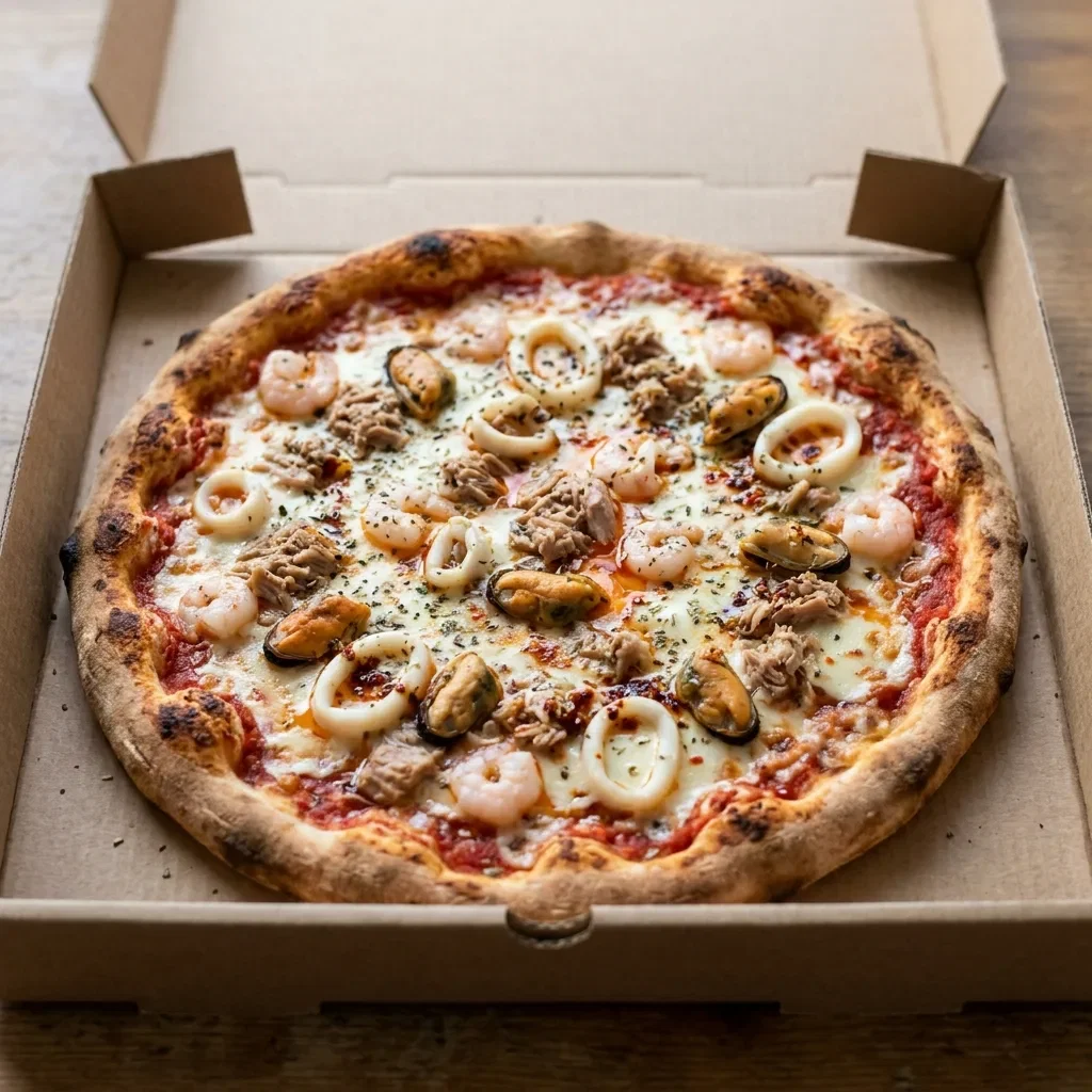 Pizza seafood medium