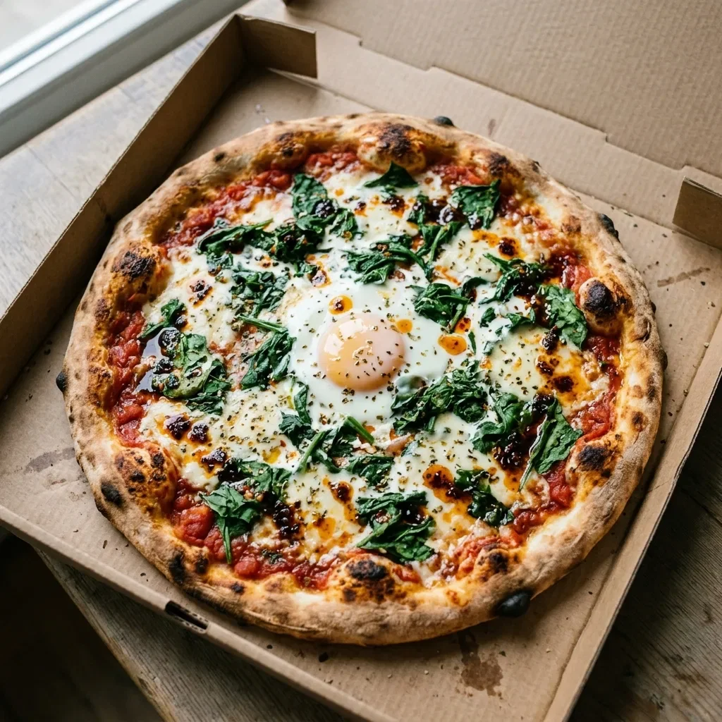 Pizza spinach large