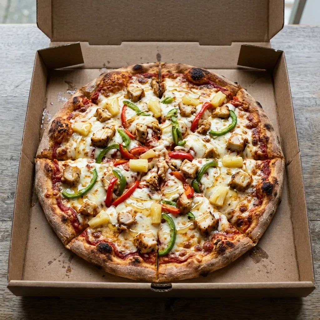 Pizza honey chicken large