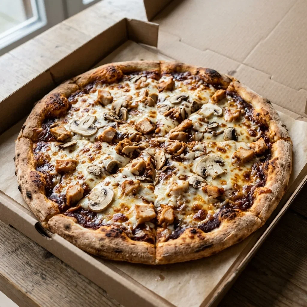 Pizza chicken bbq large