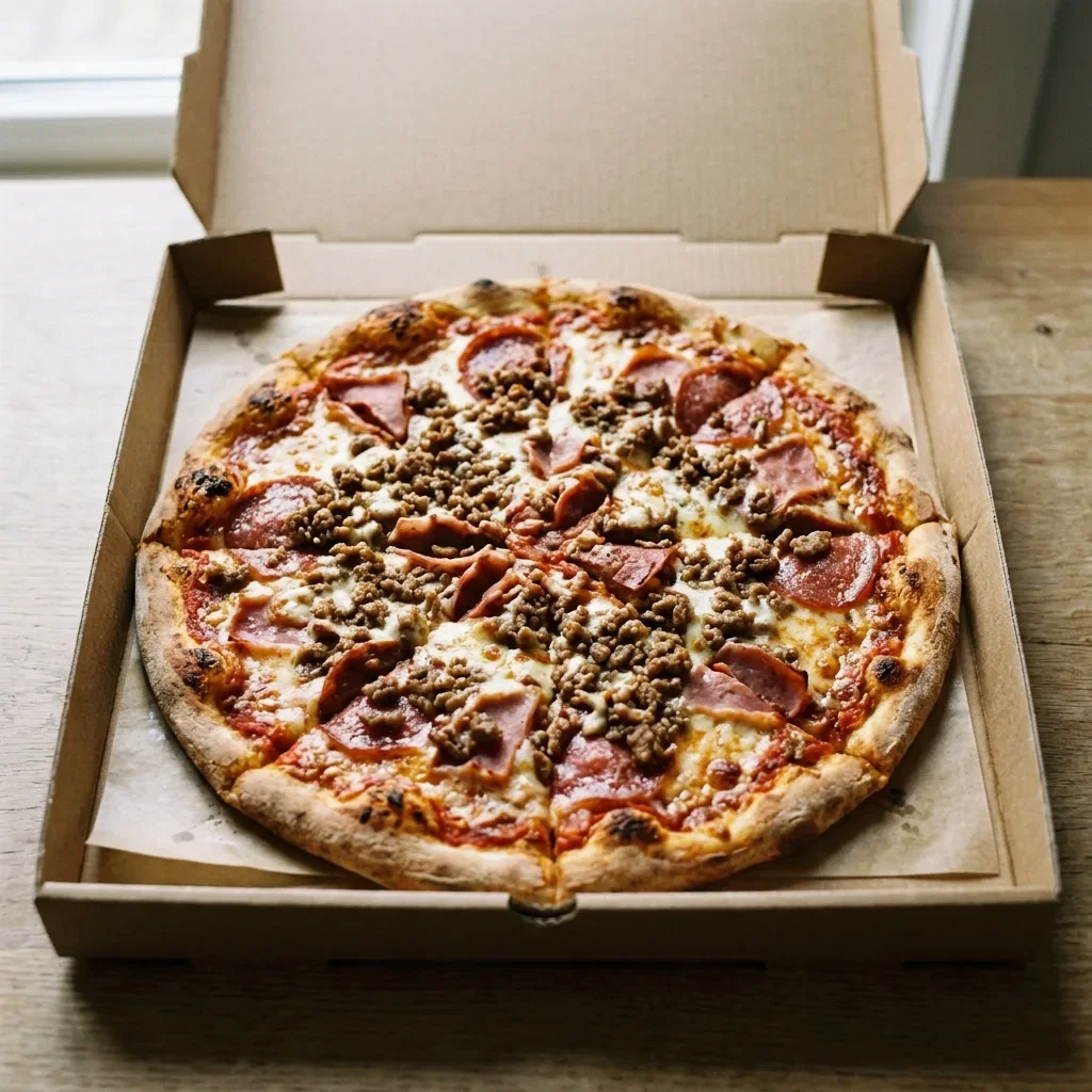 Pizza meat lovers large