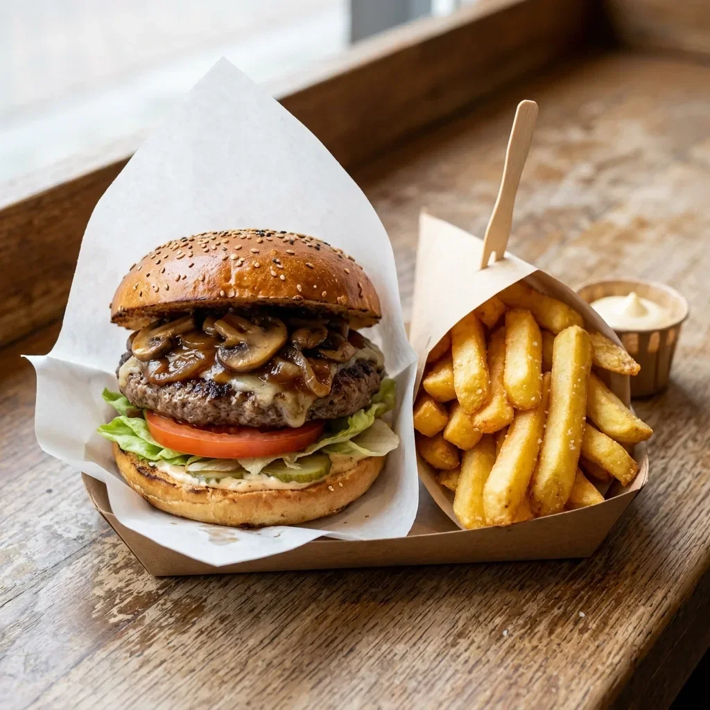 Mushroom burger