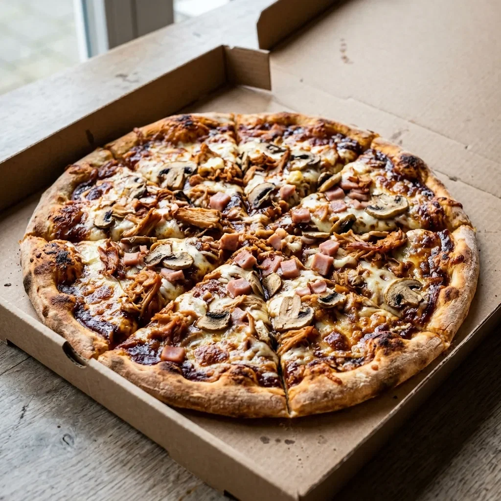 Pizza smoked bbq large