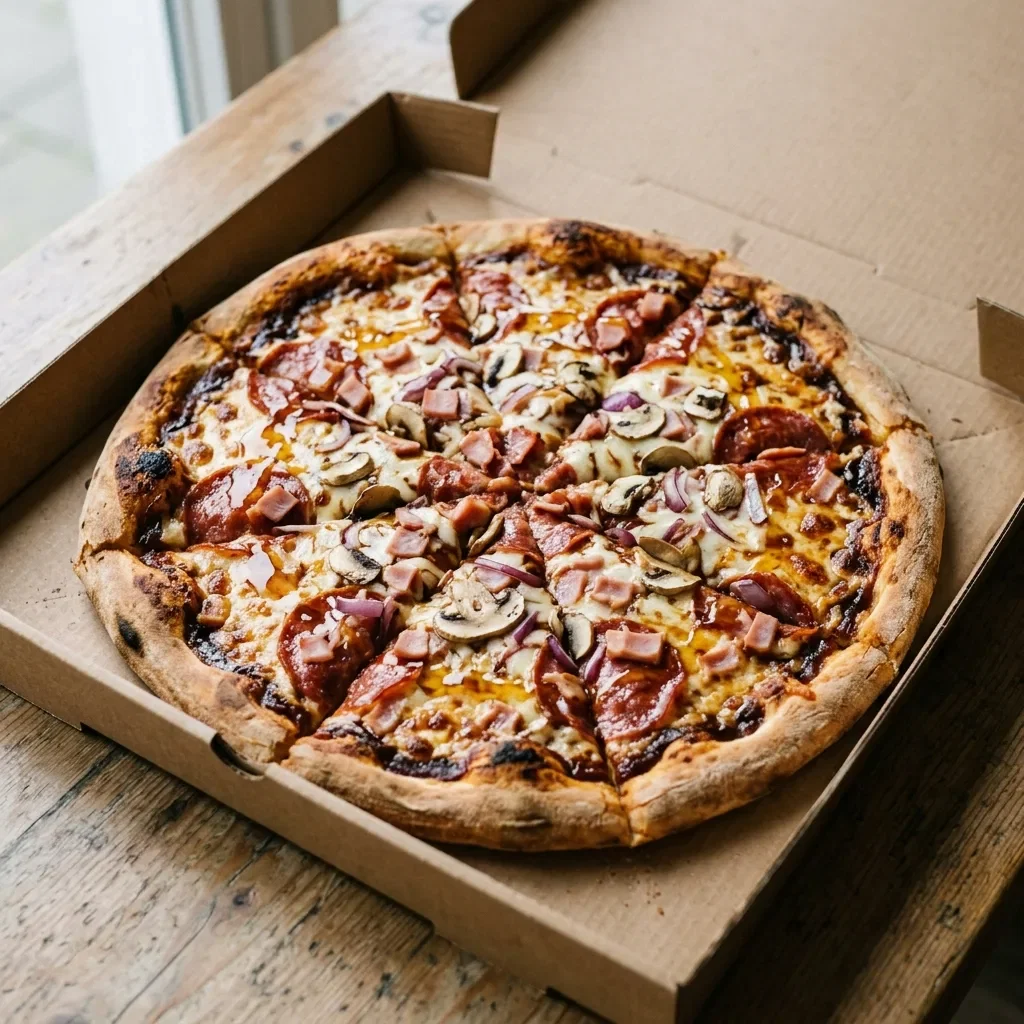 Pizza honey smoked bbq large