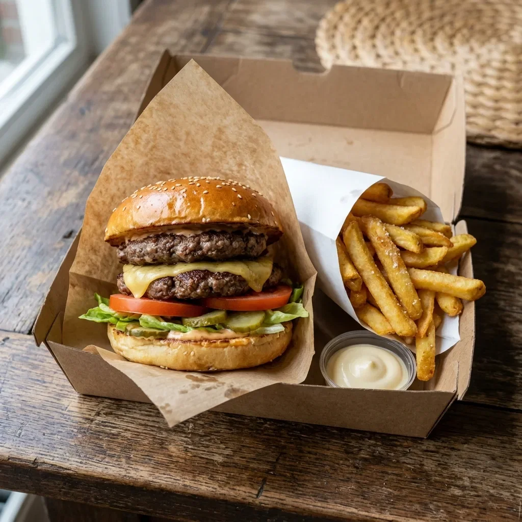 Double beef burger