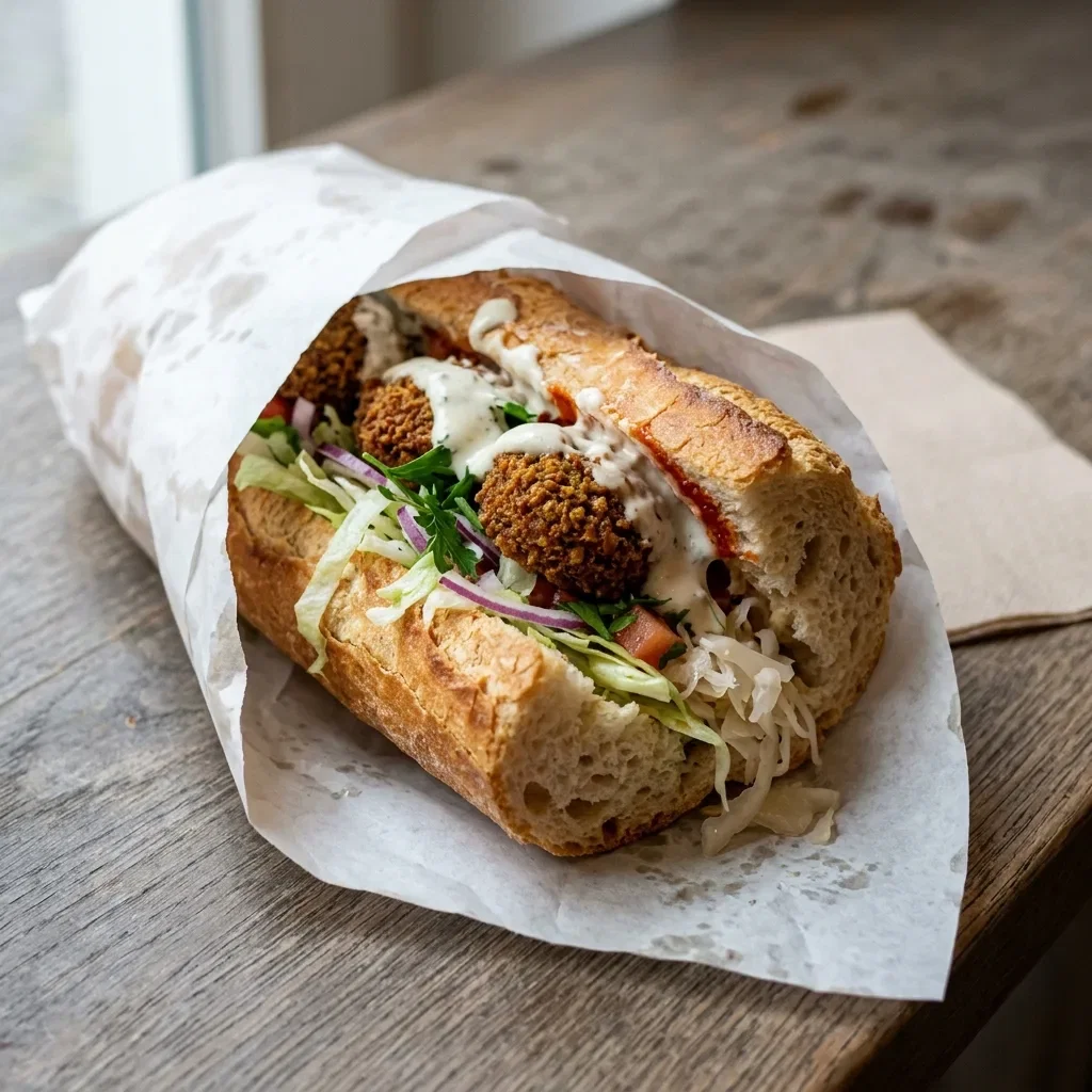 Frans brood falafel