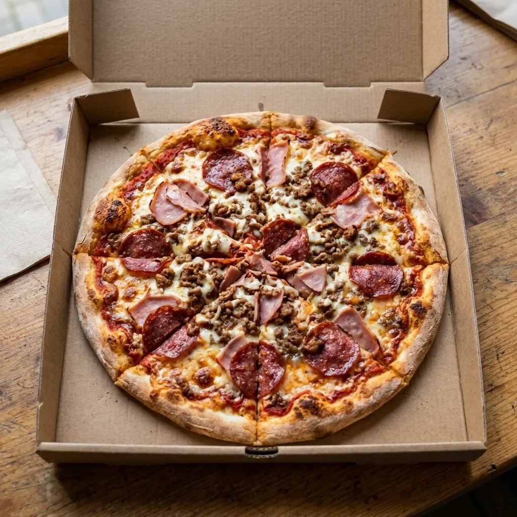 Pizza meat lovers medium