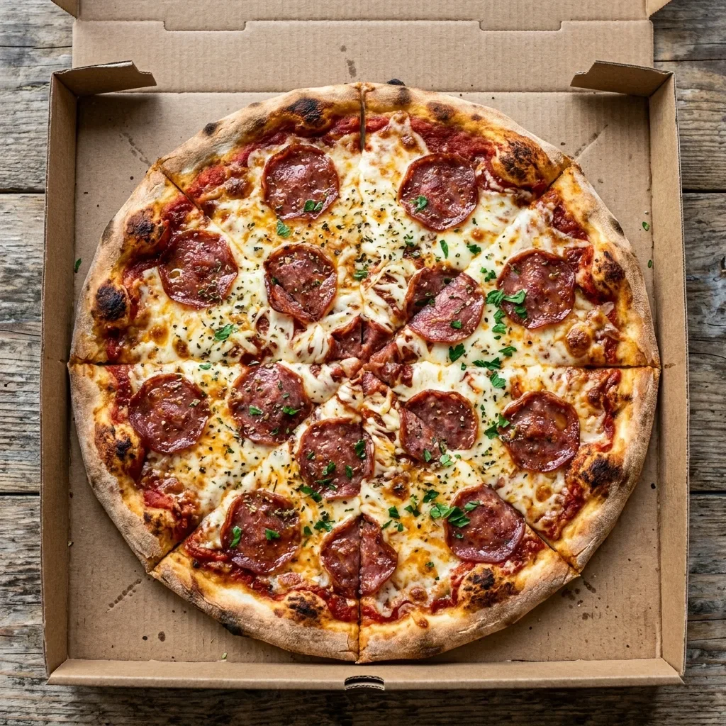 Pizza salami large