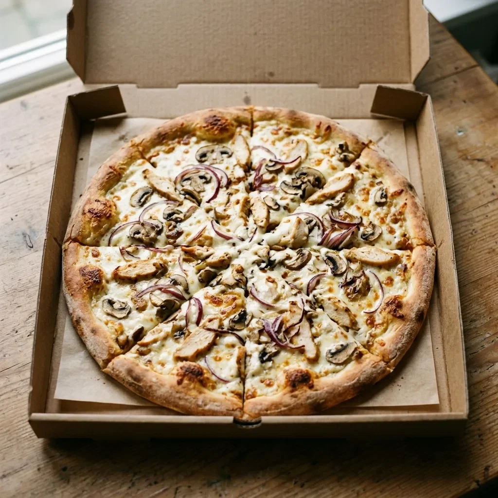 Pizza creamy chicken large