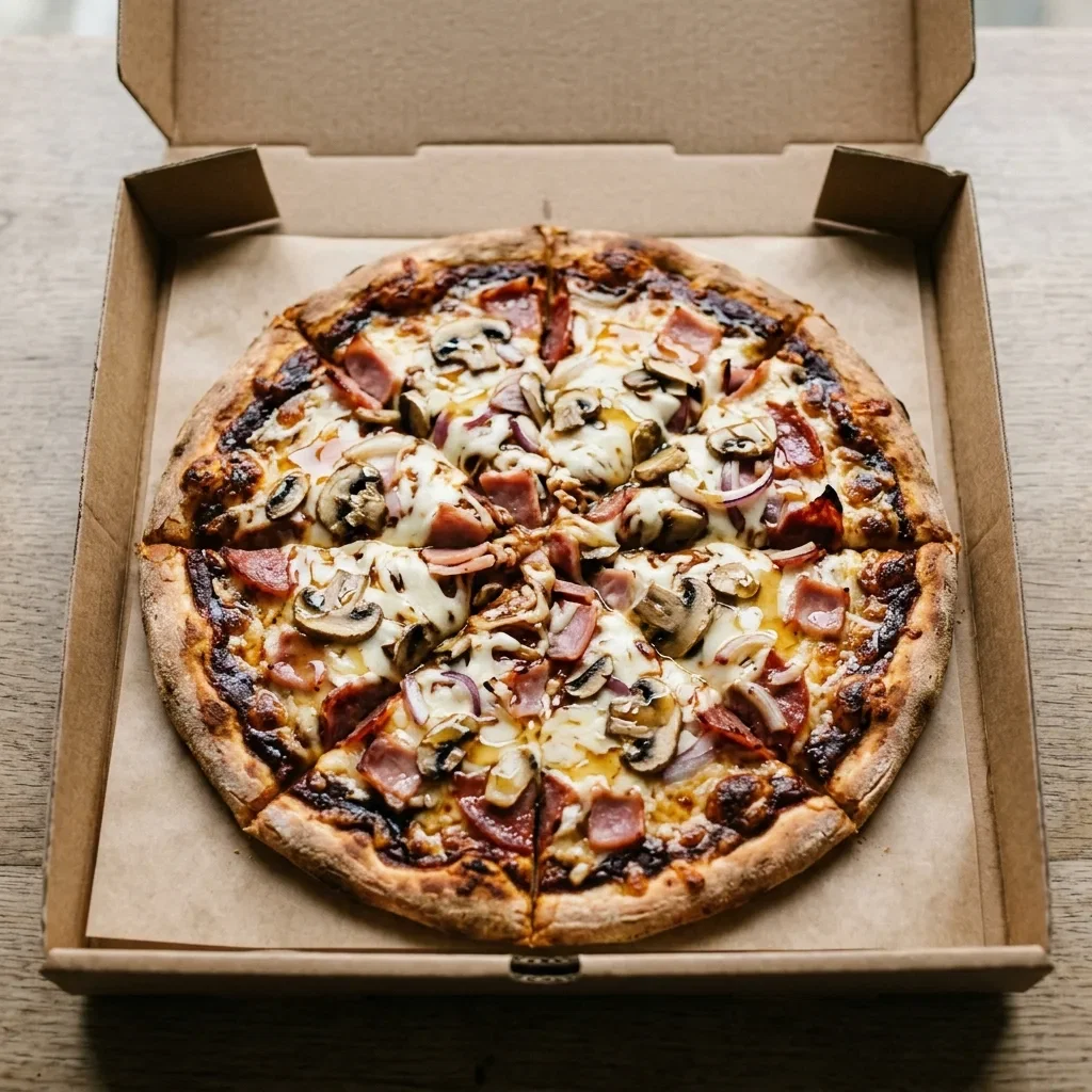 Pizza honey smoked bbq medium