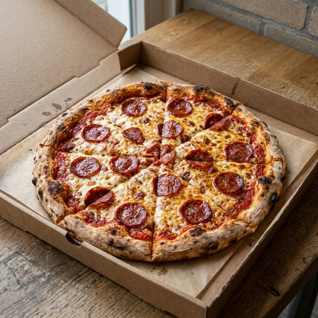 Pizza salami medium