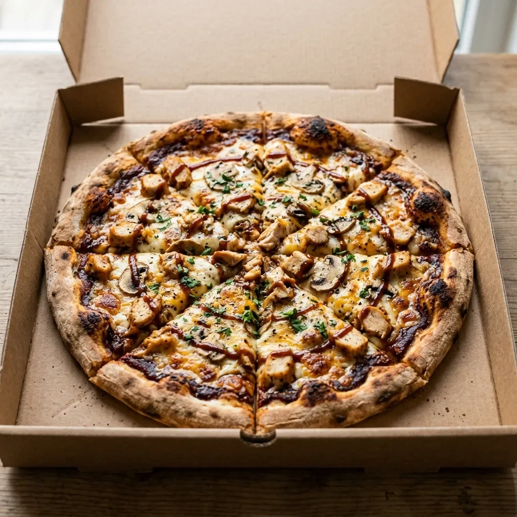 Pizza chicken bbq medium