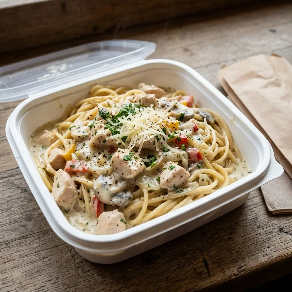 Spaghetti pollo