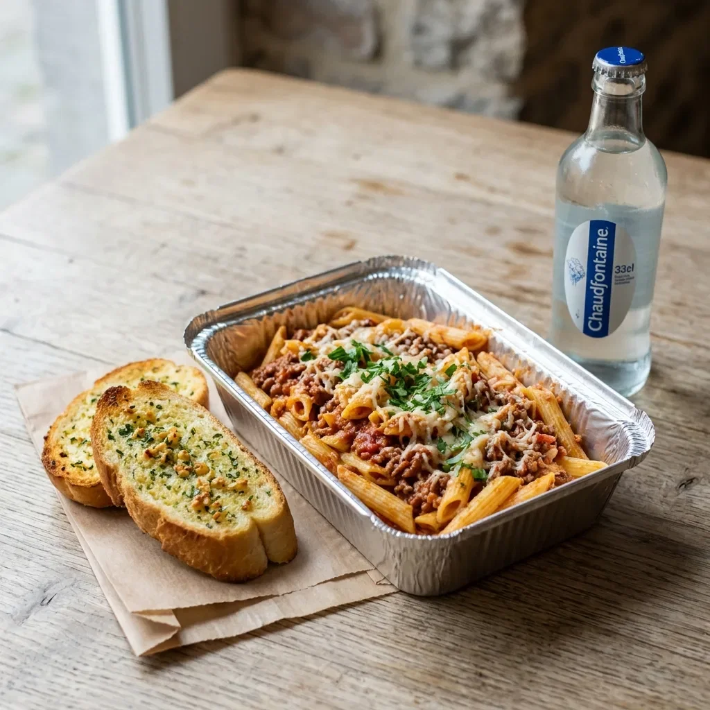 Pasta menu