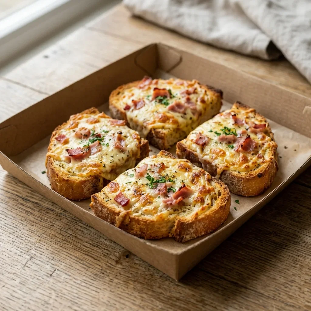 Lookbrood met kaas en ham
