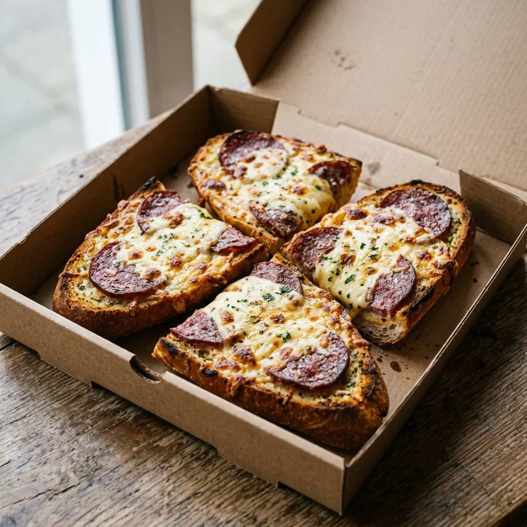 Lookbrood met kaas en salami