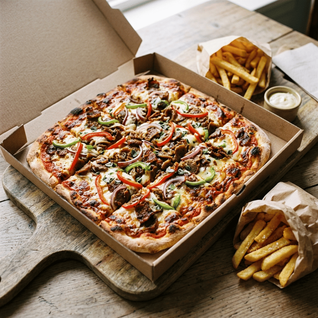 Kebab pizza party