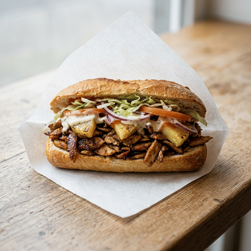 Broodje kebab hawaï
