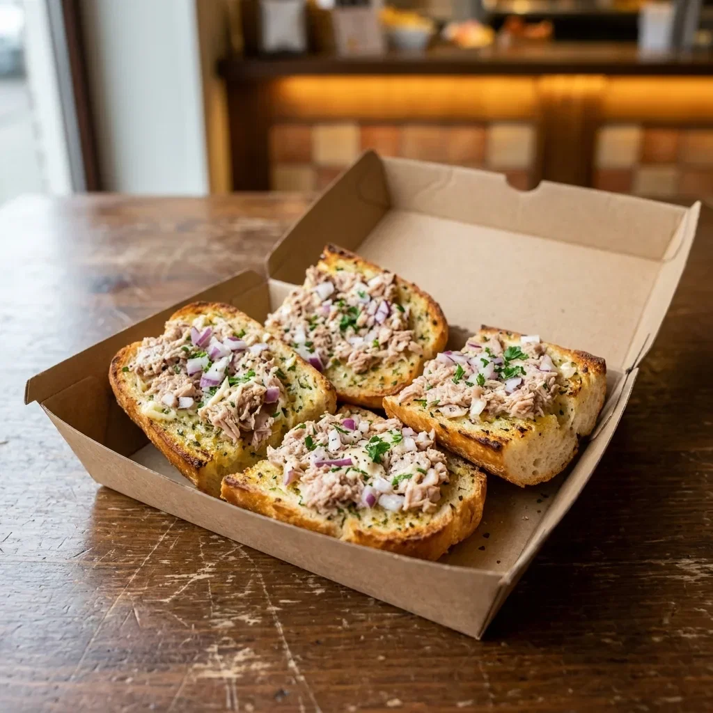 Lookbrood met tonijn en ui