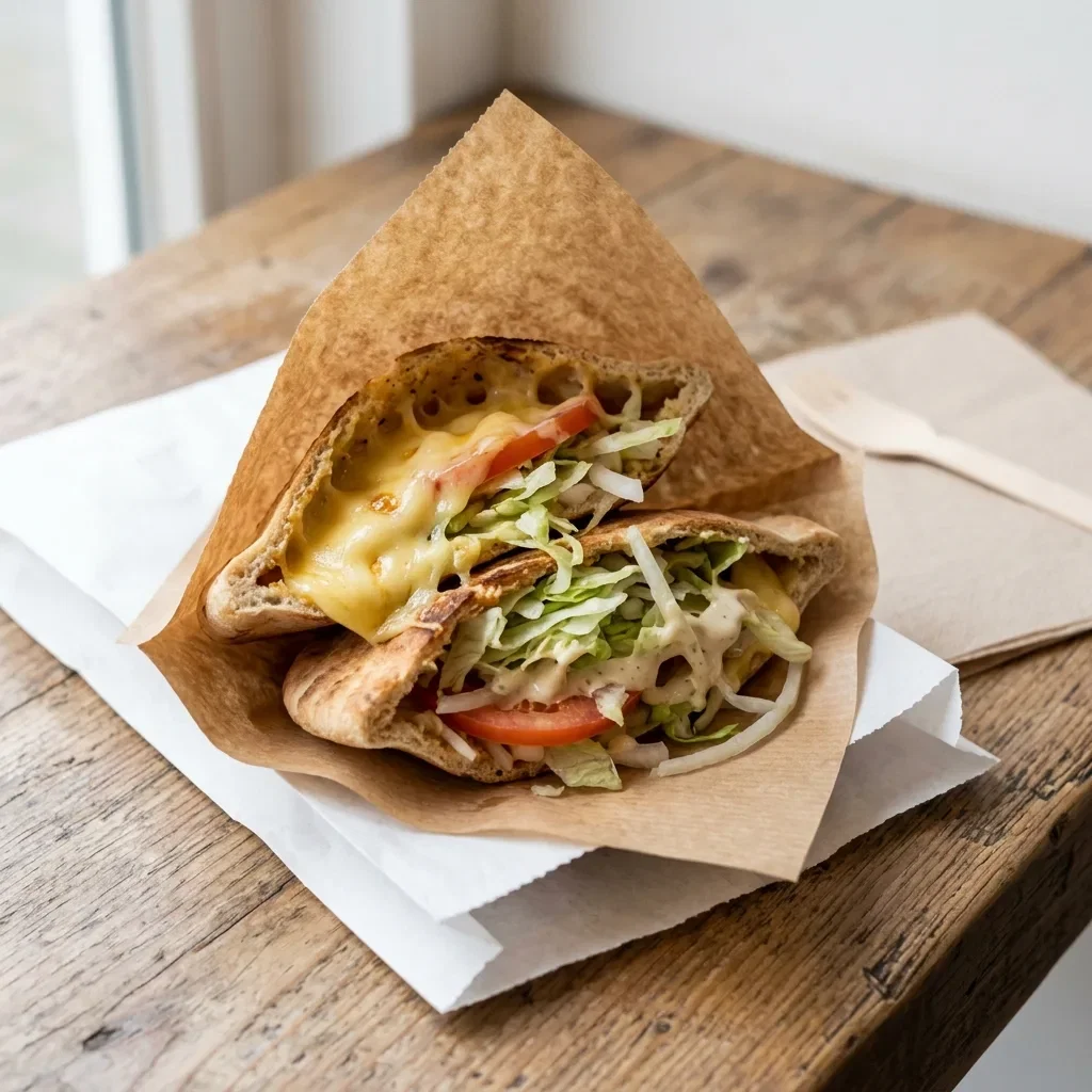 Broodje pita hollandse kaas