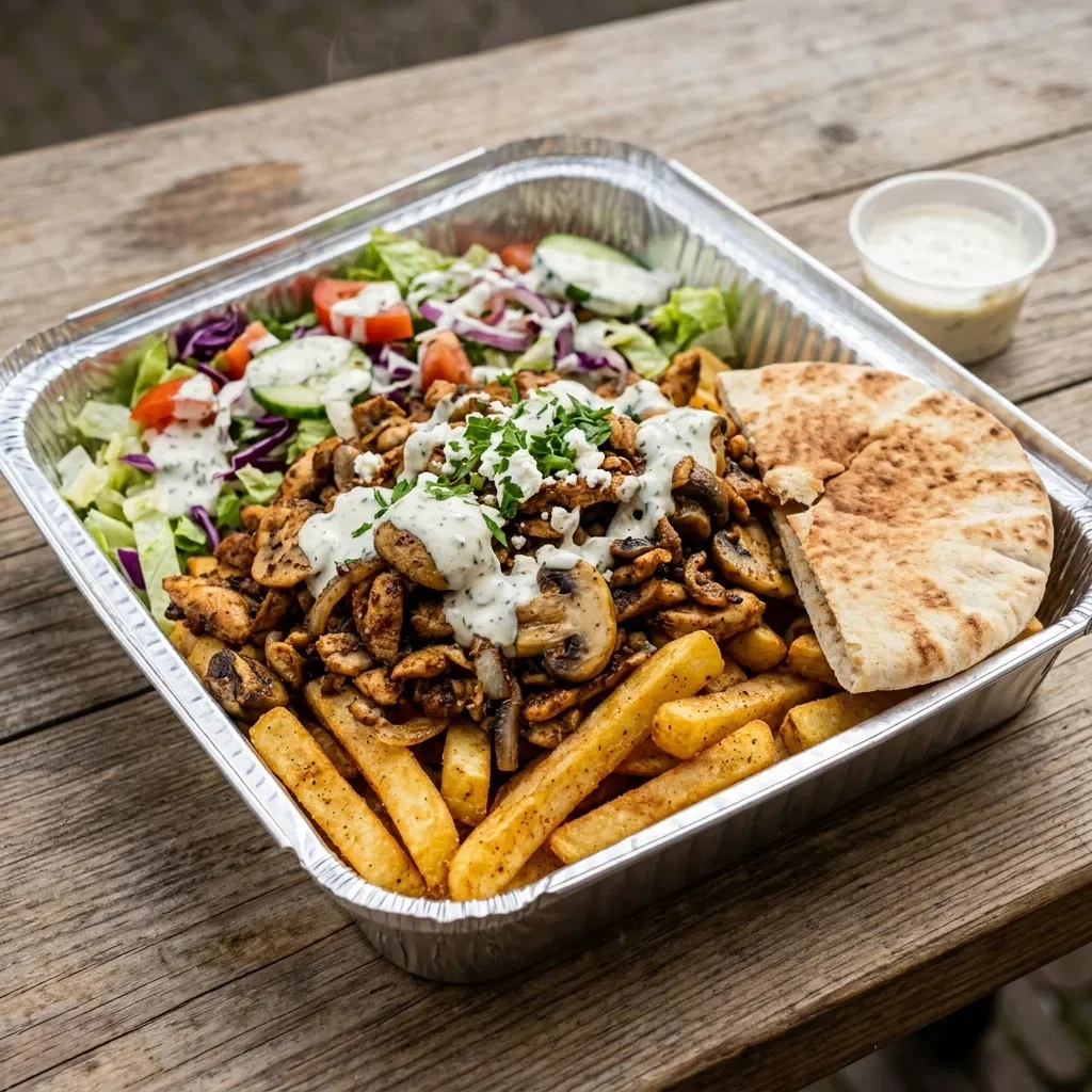 Schotel pita champignons