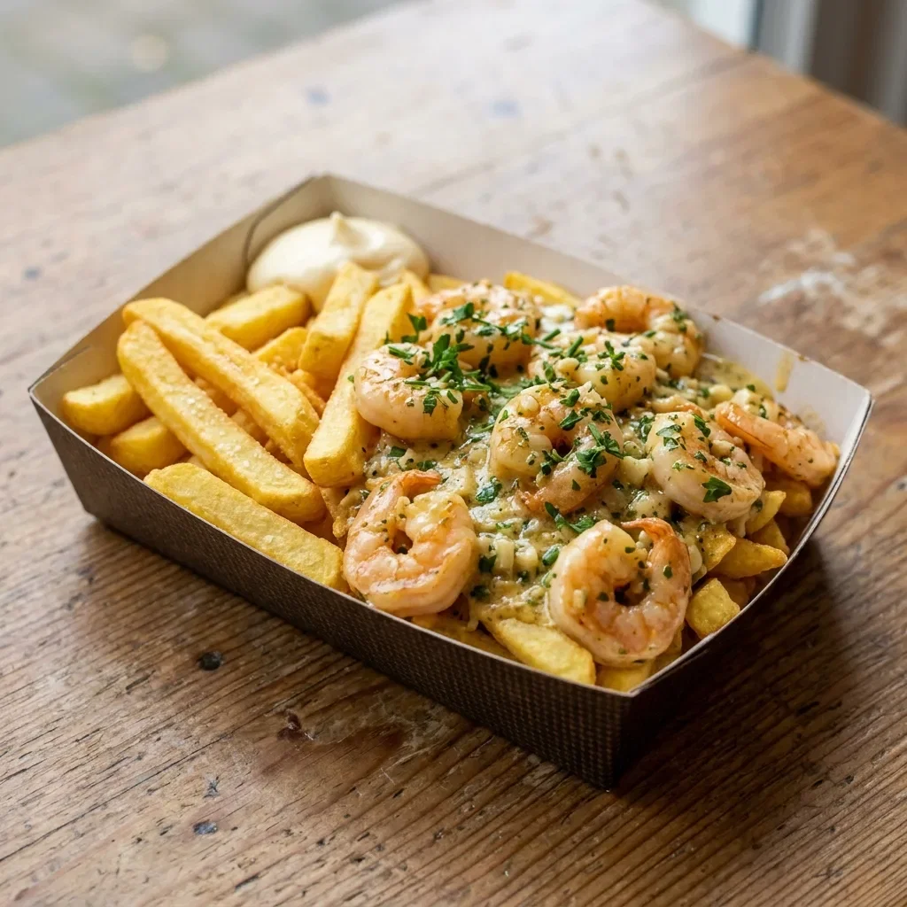 Scampi's met looksaus