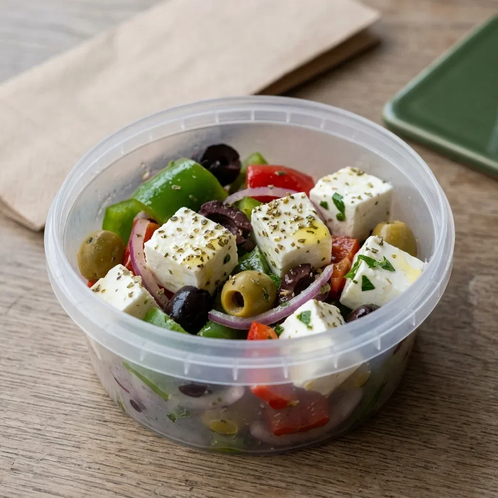 Mix feta pepers olijven