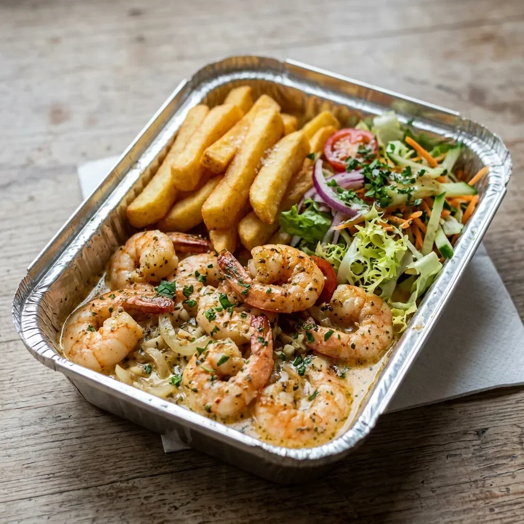 Scampi schotel