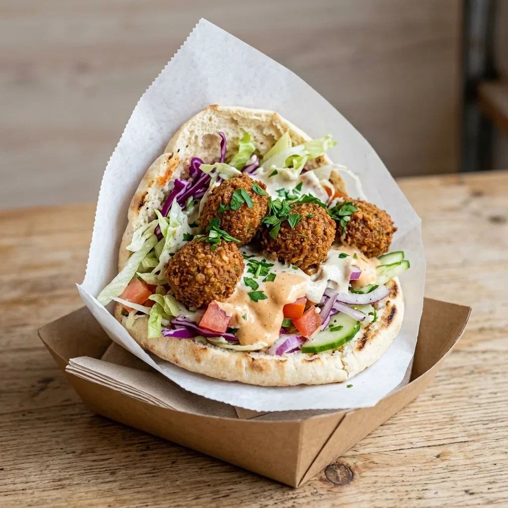 Pita falafel