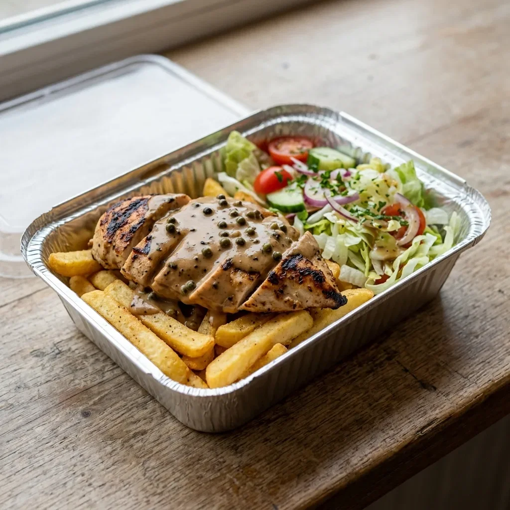 Kipfilet peperroomsaus