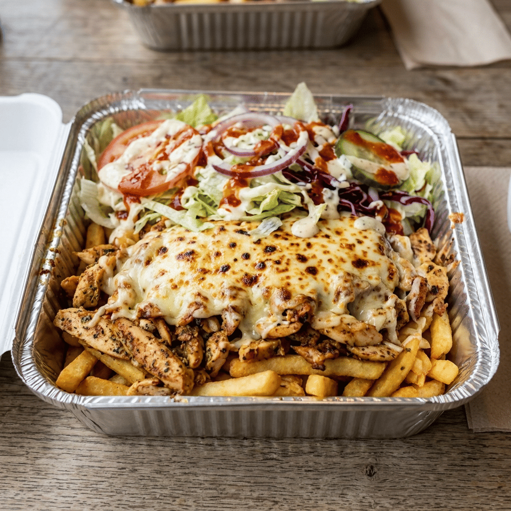 Kapsalon kip groot