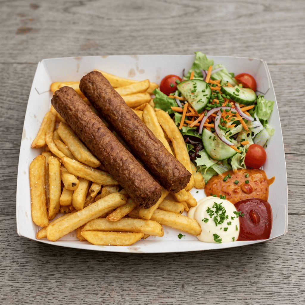 Schotel frikandel groot