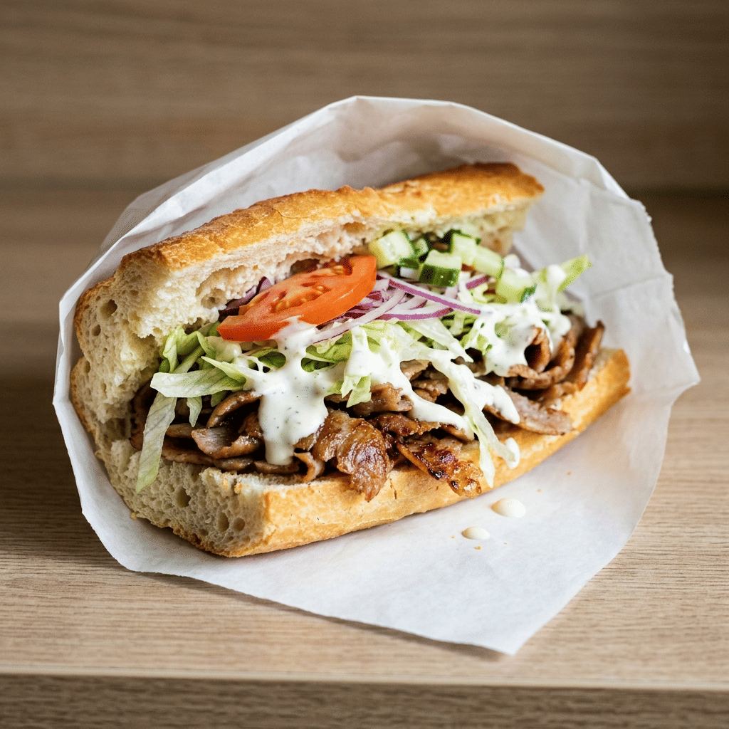Frans brood kebab