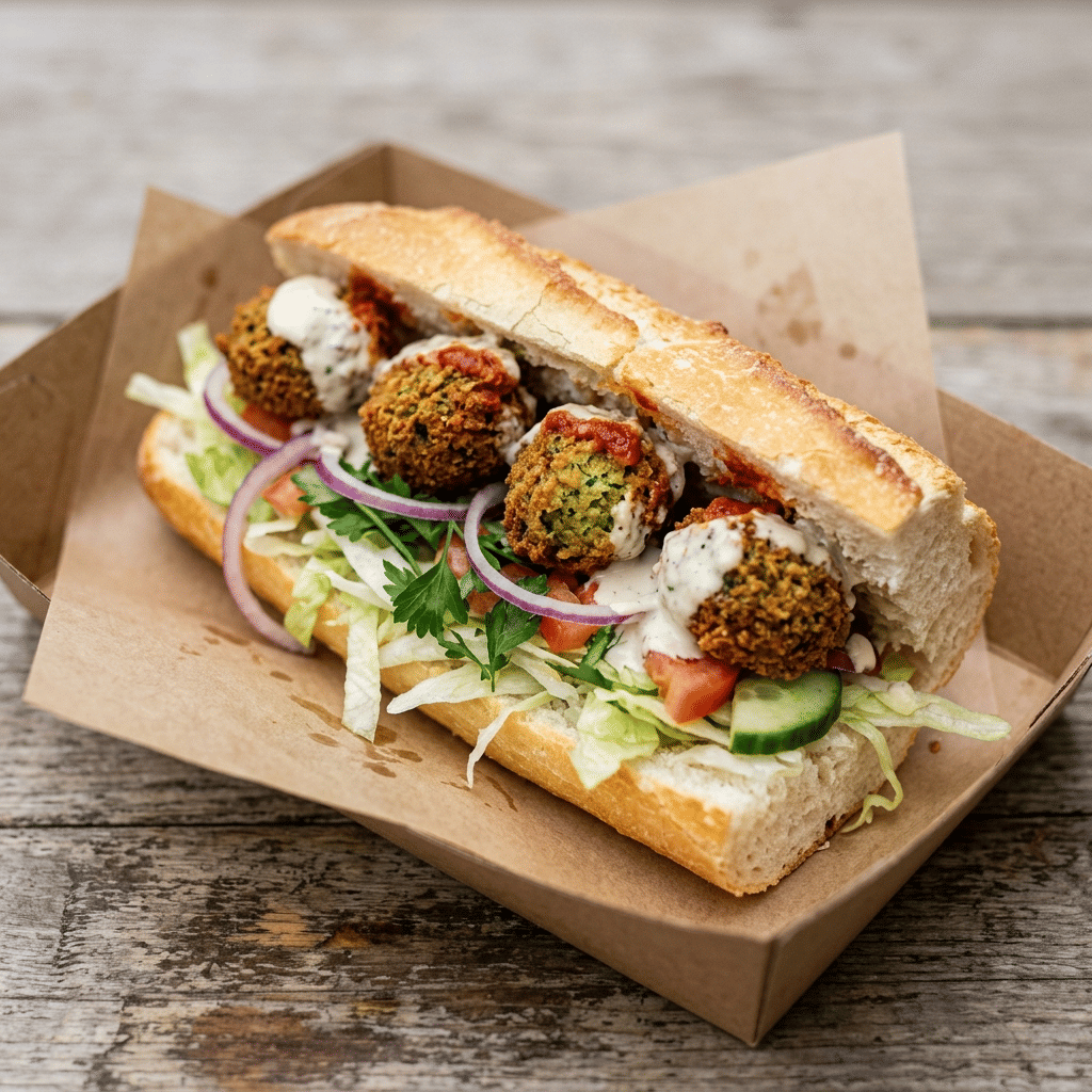 Frans brood falafel
