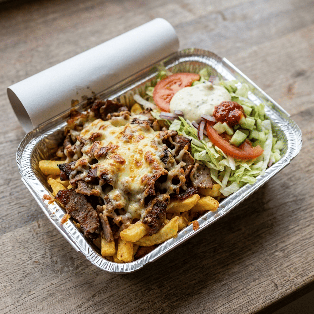Kapsalon kebab klein