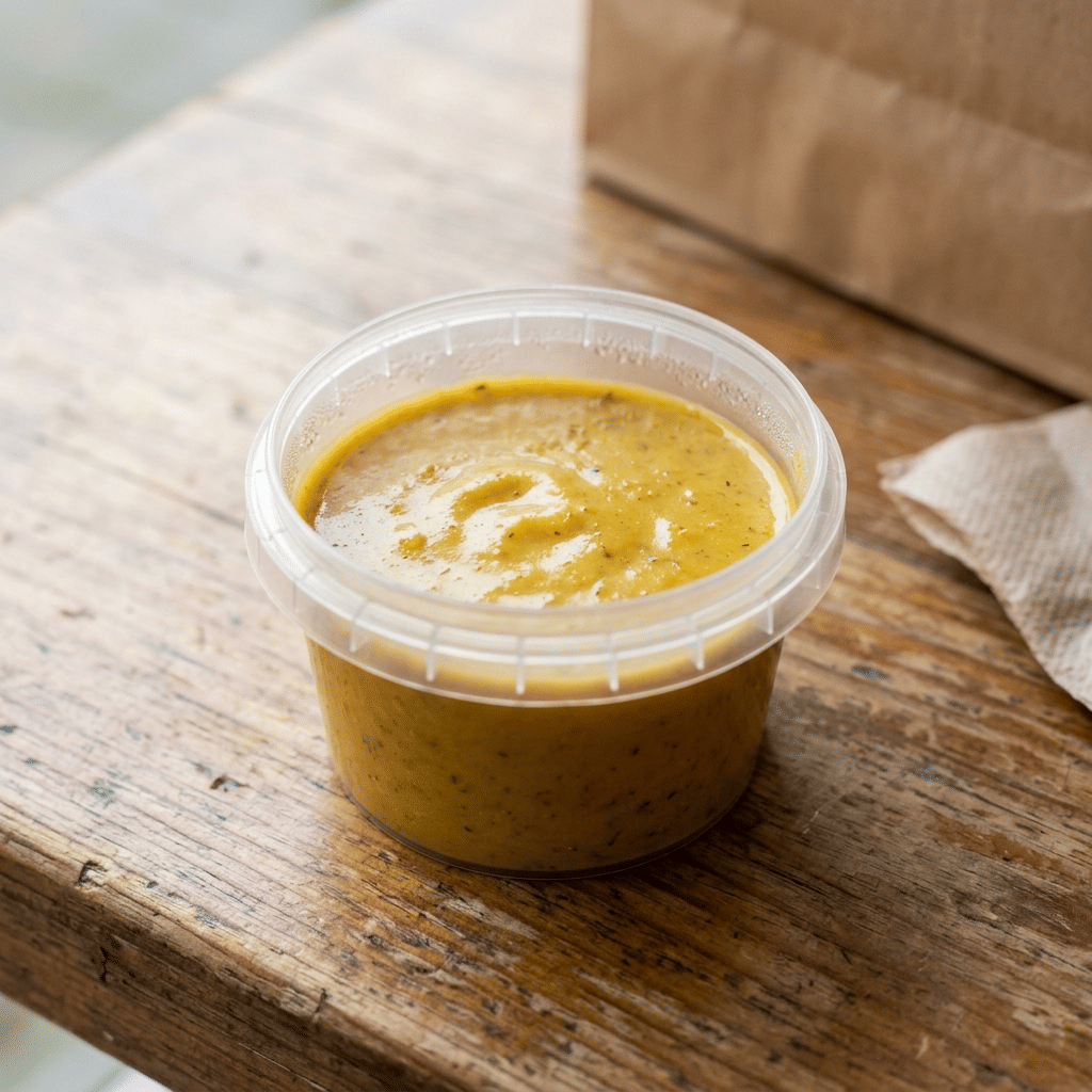 Curry saus klein potje