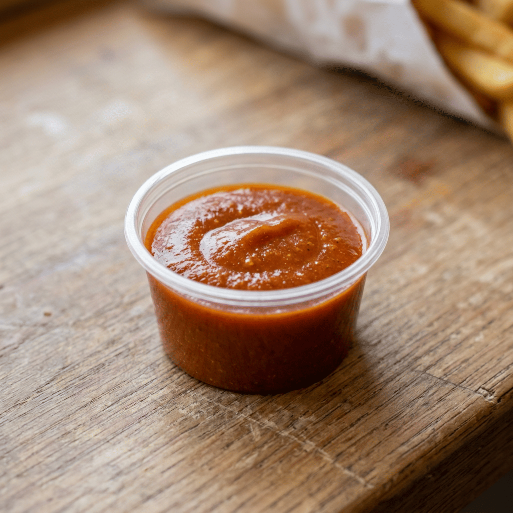 Curry ketchup klein potje