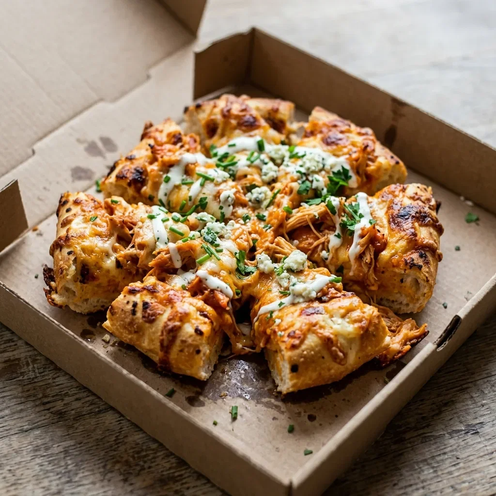 Cheezy Bread Buffalo Chicken