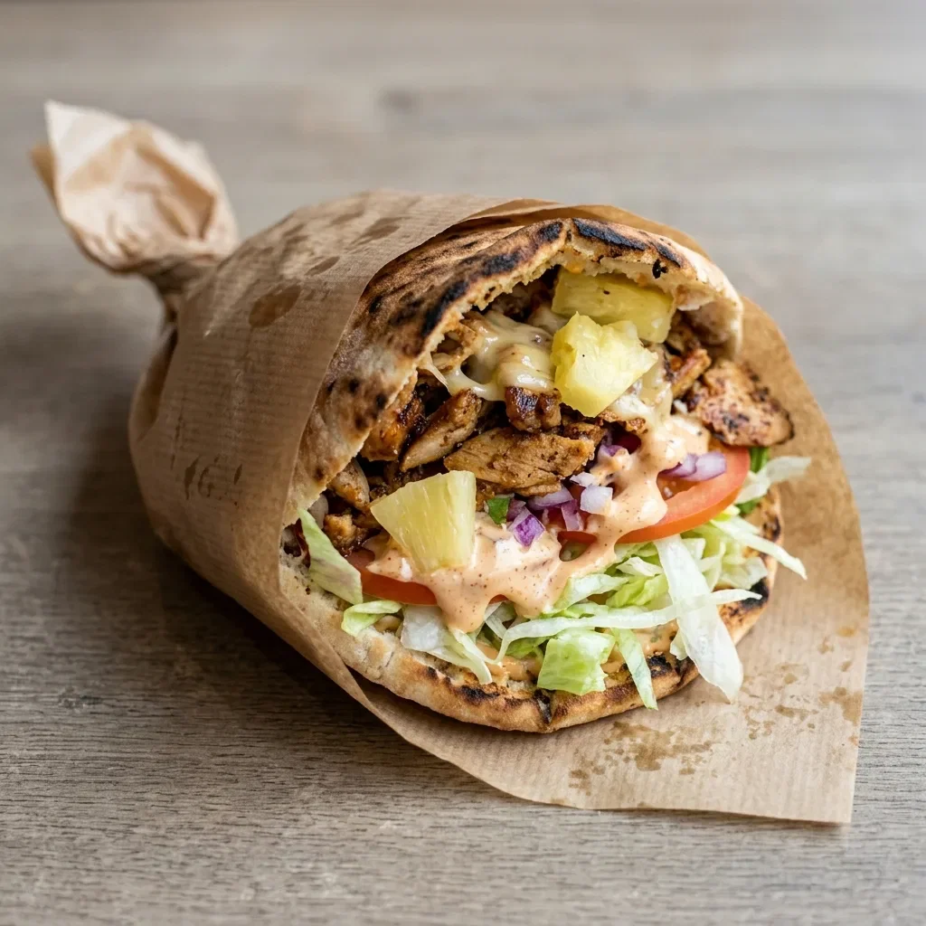 Broodje Pita Hawaï Klein